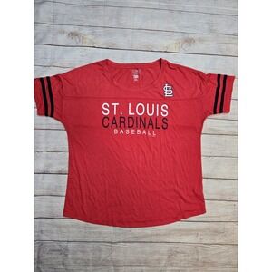 Campus Lifestyle MLB Women's T Shirt Red St. Louis Cardinals Size Large Baseball